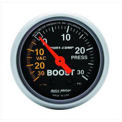 Auto Meter Sport-Comp Mechanical Boost/Vacuum Gauge - 3303